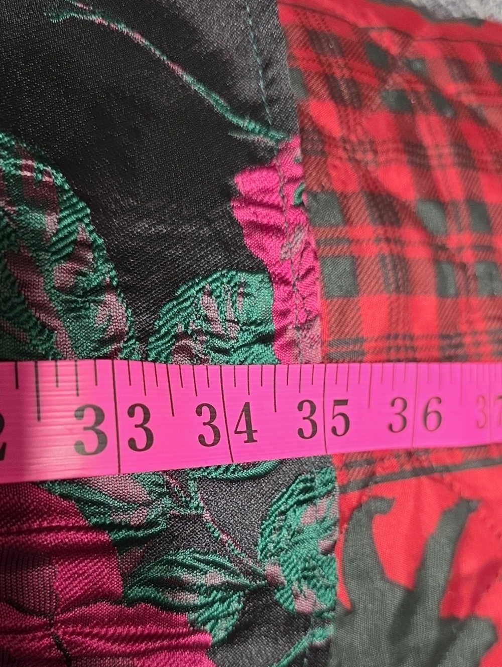 NWT SugarLips Womens Dress Knee Length Roses Poufy Sleeves Tiers Ties At Neck XL - Picture 10 of 10